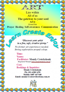 Workshops Art and Colour Tasmania